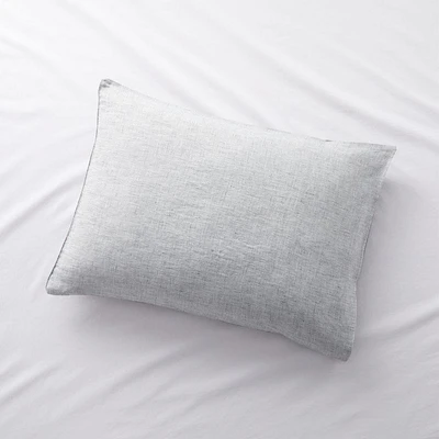 Aire Natural Hemp Ink Black Grid Standard Bed Pillow Sham