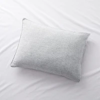 Aire Natural Hemp Ink Black Grid Standard Bed Pillow Sham