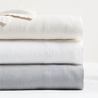Grey Natural Hemp Fiber Full Sheet Set