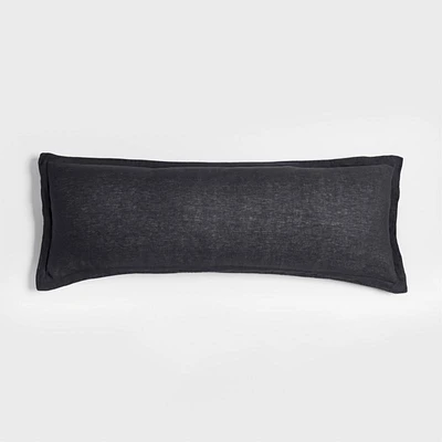 Hemp 54x20 Sultry Navy Throw Pillow Cover