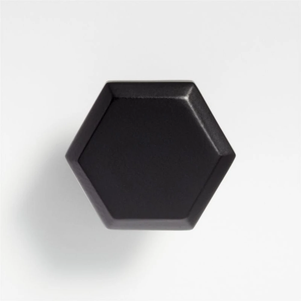 Hex Black Knob