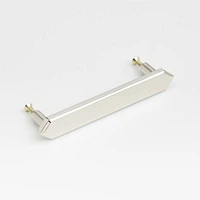 Hex 3" Polished Nickel Bar Pull