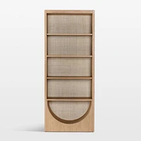 Higgins Honey Oak Wood Bookcase with Shelves