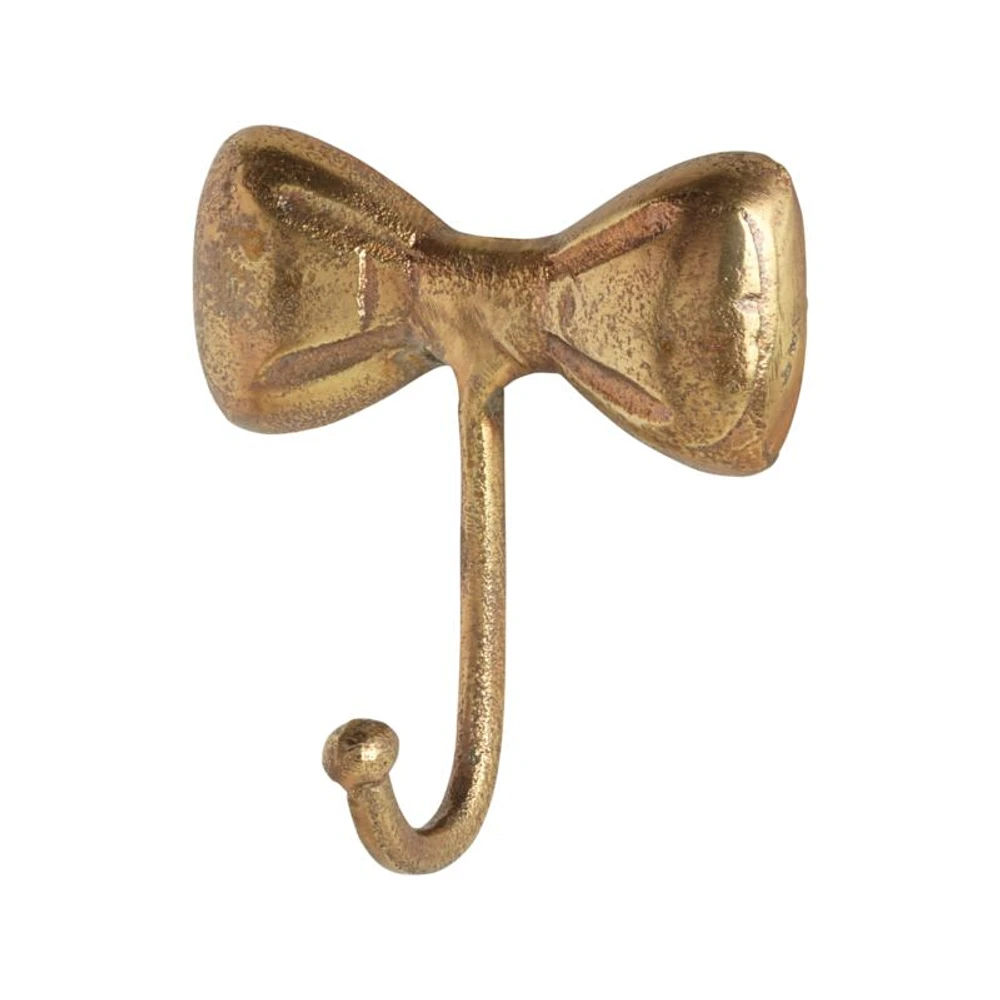 Little Bow Gold Metal Kids Wall Hook