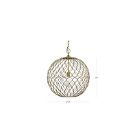 Hoyne 21.5" Brass Pendant Light