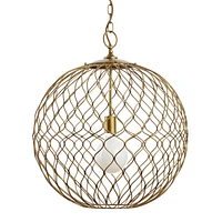 Hoyne 21.5" Brass Pendant Light