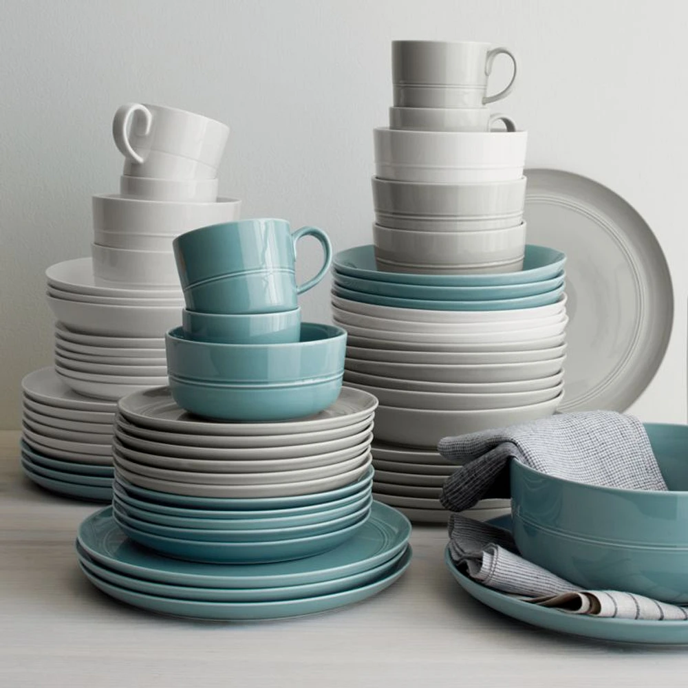 Hue Blue Low Bowls, Set of 4