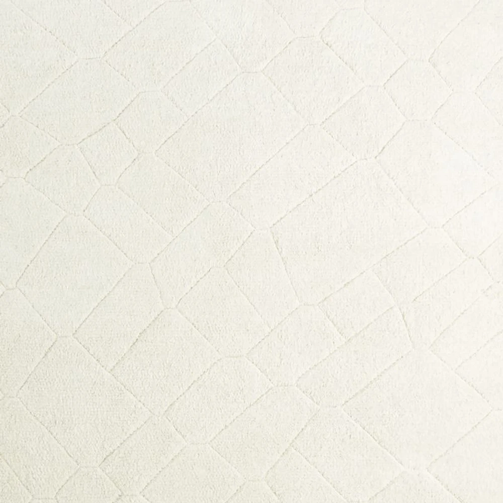 Innsbruck Wool Handwoven Ivory Rug Swatch 12"x18"