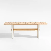 Ipanema 86" Teak Wood and Resin Outdoor Dining Table