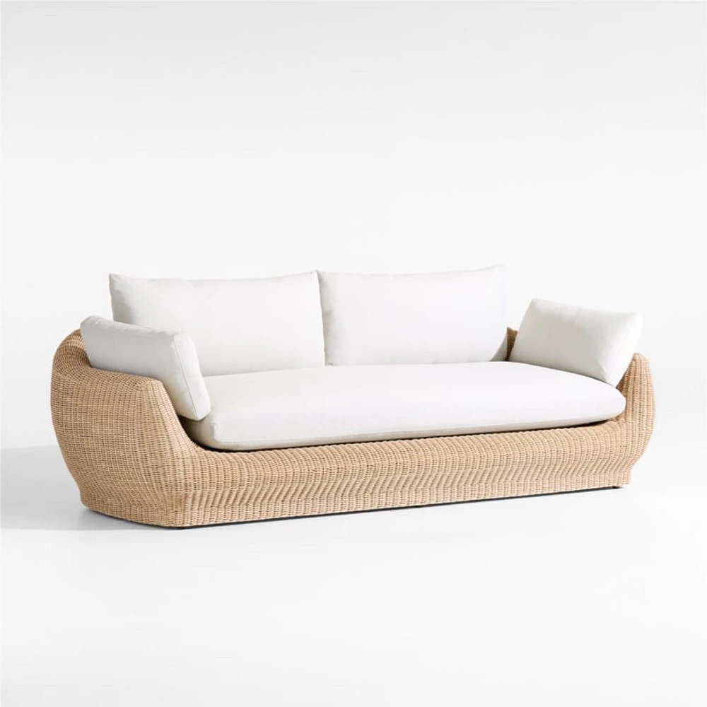 Ipanema 94.5" Wicker Outdoor Sofa with Cushions