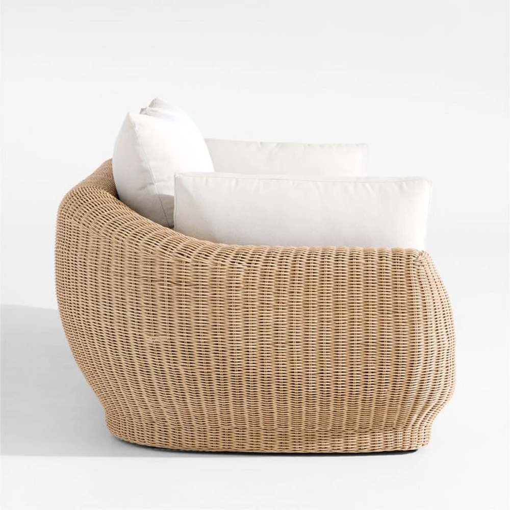 Ipanema 94.5" Wicker Outdoor Sofa with Cushions