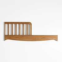Bacton Oak Wood Convertible Baby Crib with Toddler Bed Rail by Jake Arnold
