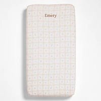 Lulot Green Seasape Supersoft Organic Cotton Baby Crib Fitted Sheet by Jake Arnold