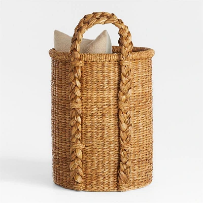 Montecito Round Chunky Woven Basket by Jake Arnold