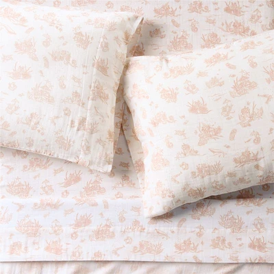 Seafield Pink Supersoft Organic Cotton Kids Queen Sheet Set by Jake Arnold