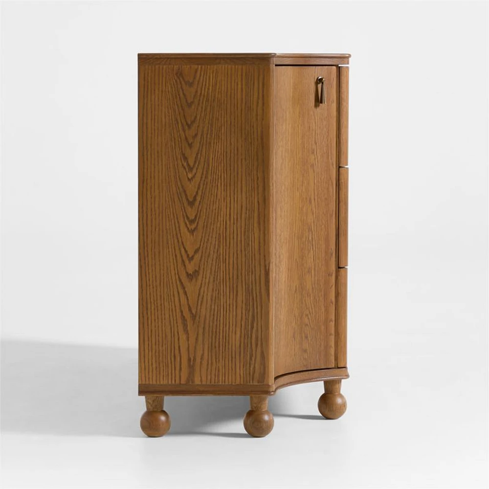 Thurloe 58" Oak Wood Kids 3-Drawer Dresser by Jake Arnold