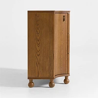 Thurloe 58" Oak Wood Kids 3-Drawer Dresser by Jake Arnold