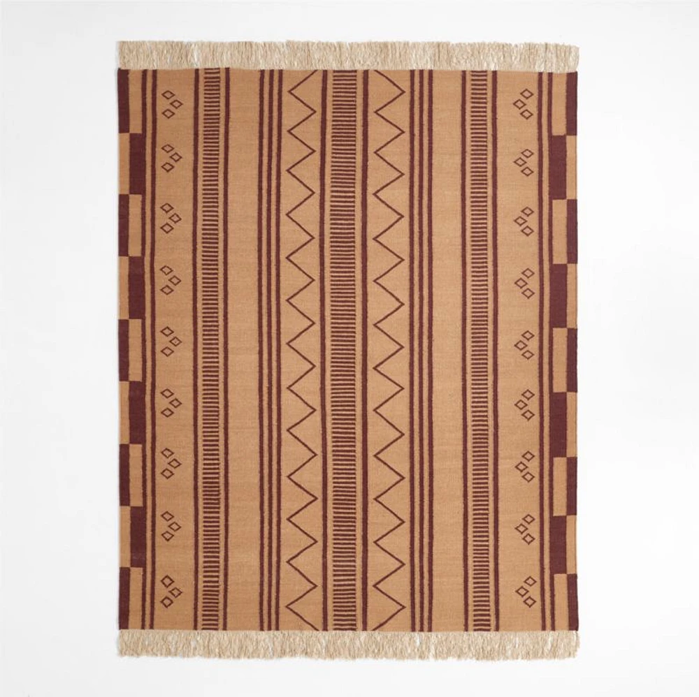 Hancock Park Wool Flatweave Kids Area Rug 5'x8' by Jeremiah Brent