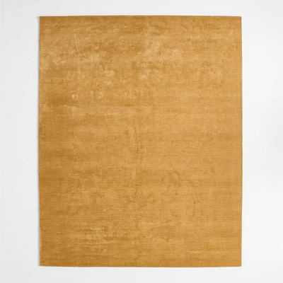 Narrative Dutch Yellow Wool and Tencel Kids Area Rug 5'x8' by Jeremiah Brent