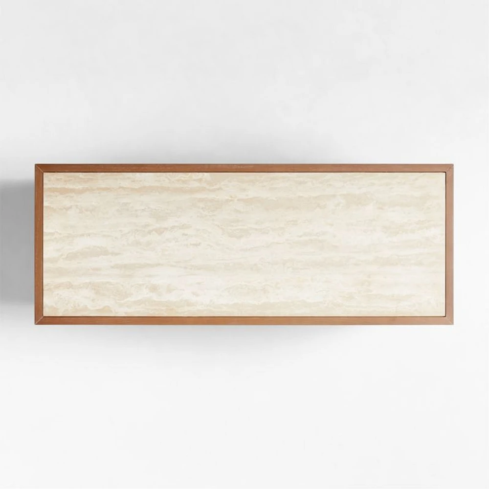 Storied 51" Hazelnut Wood and Stone Wide 7-Drawer Kids Dresser by Jeremiah Brent