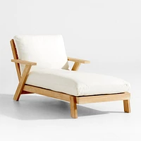 Jeannie Teak Outdoor Chaise Lounge by Leanne Ford