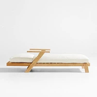 Jeannie Teak Outdoor Chaise Lounge by Leanne Ford