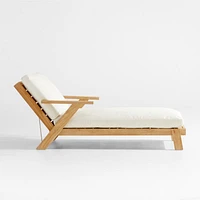 Jeannie Teak Outdoor Chaise Lounge by Leanne Ford