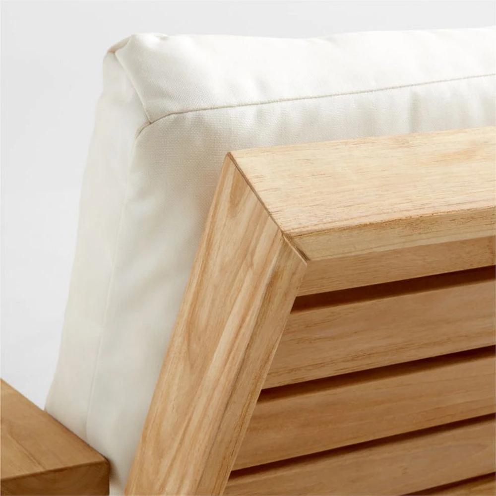 Jeannie Teak Outdoor Chaise Lounge by Leanne Ford