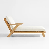 Jeannie Teak Outdoor Chaise Lounge by Leanne Ford