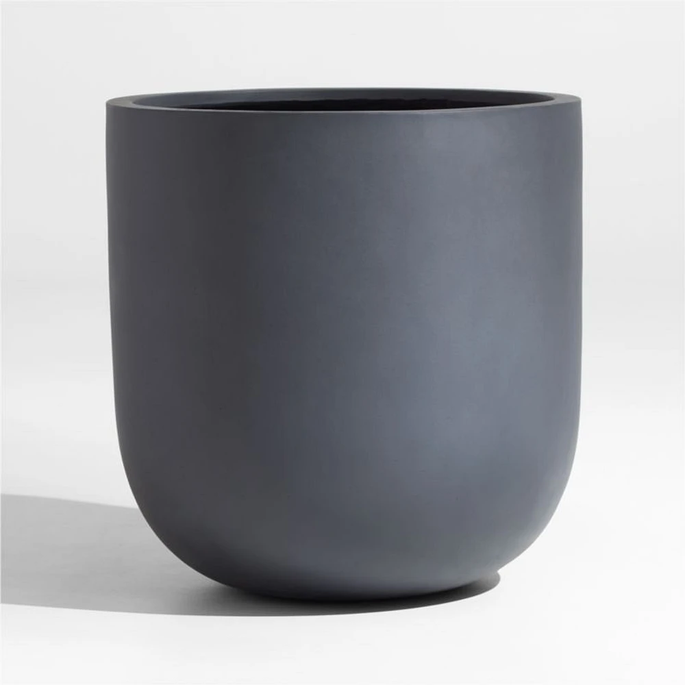 Junio Large Dark Grey Planter 22.25"