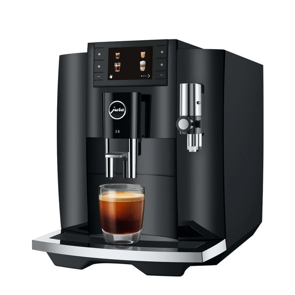 JURA ® E8 Automatic Espresso Machine in Piano Black