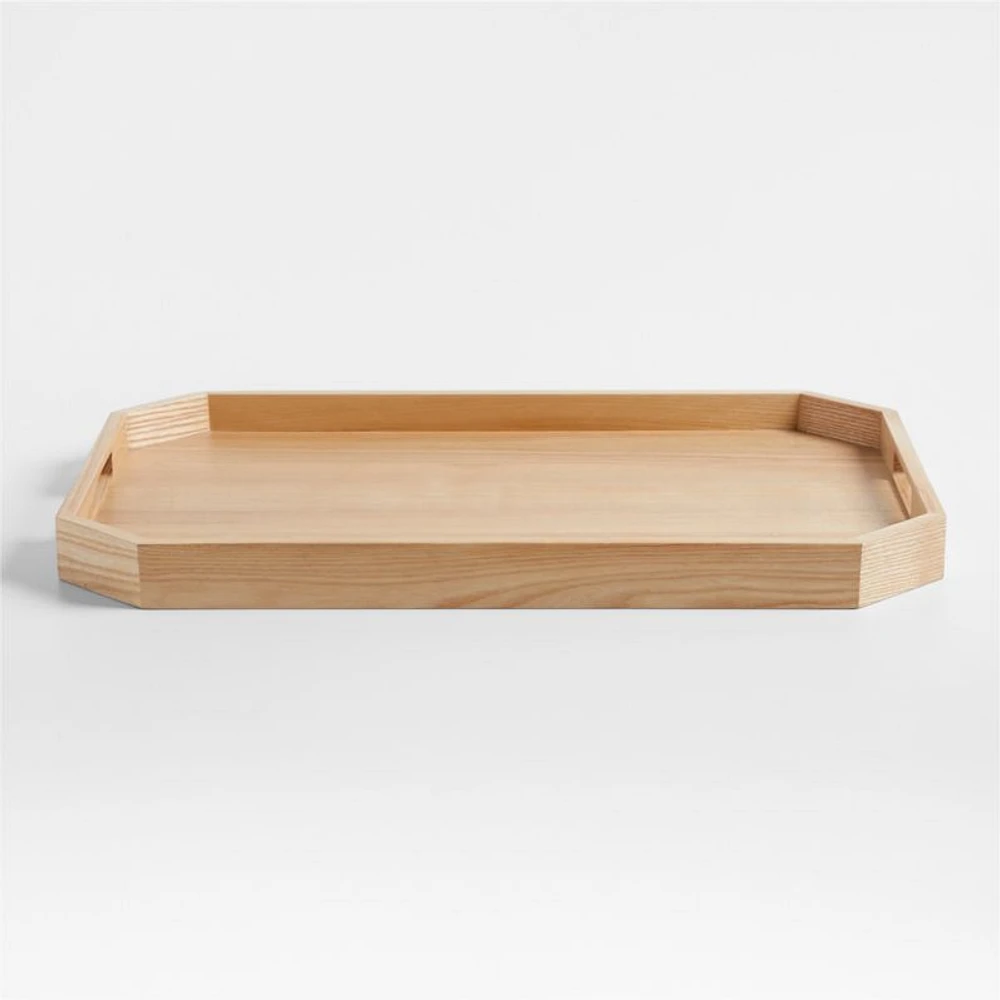 Kanso Rectangle Natural Ash Wood Serving Tray