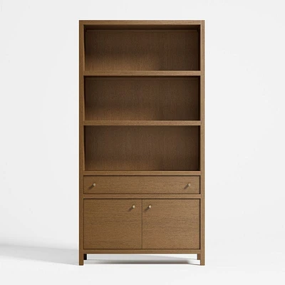 Keane Driftwood Storage Bookcase, Set of 2