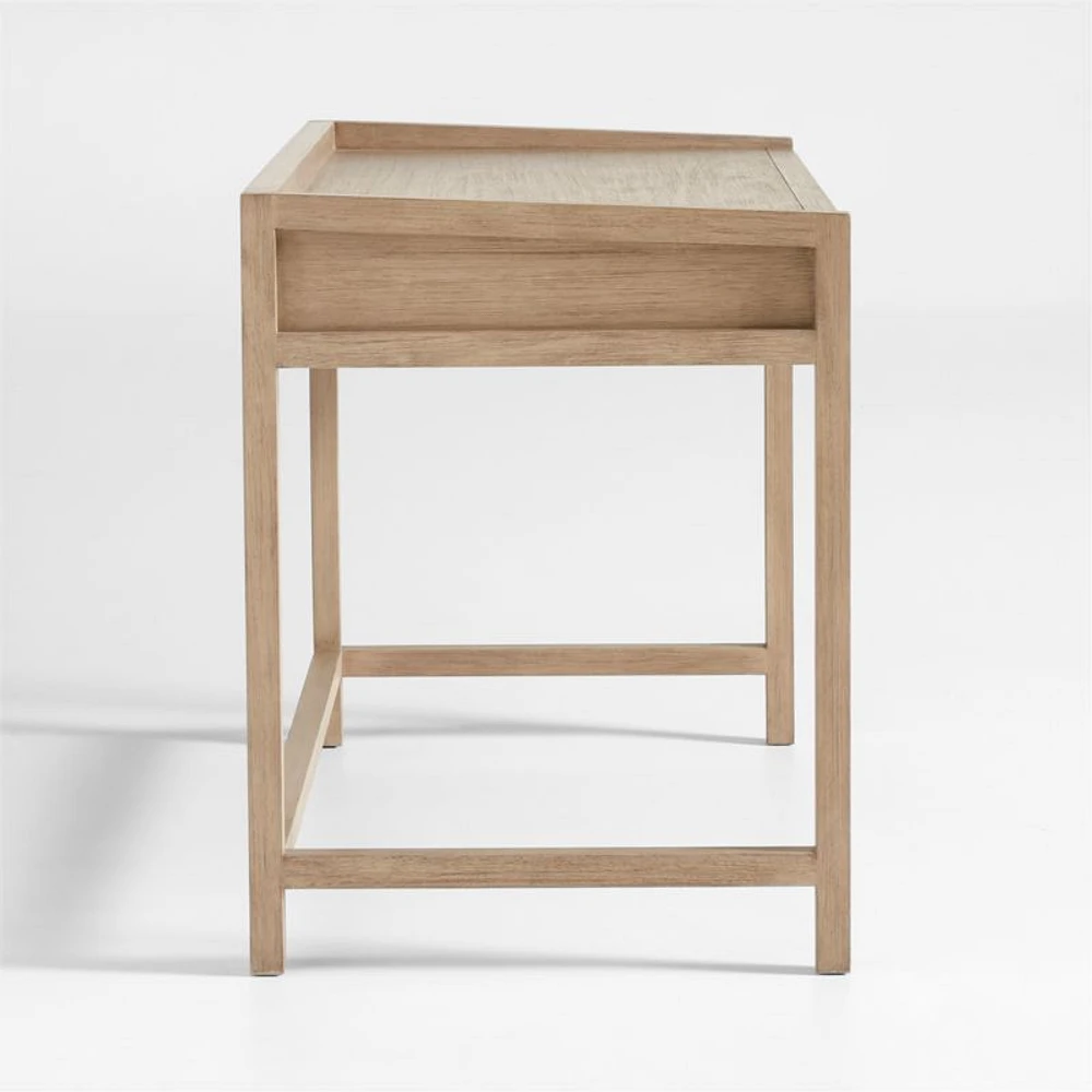 Keane 48" Weathered Natural Wood Desk with Outlets