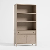Keane Natural Storage Bookcase, Set of 2