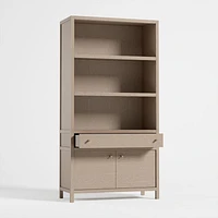 Keane Natural Storage Bookcase, Set of 2