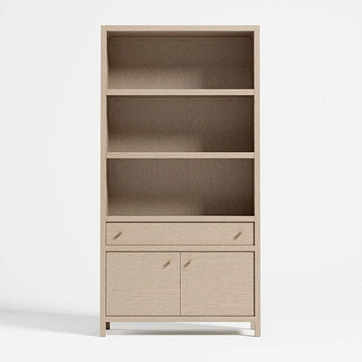 Keane Natural Storage Bookcase, Set of 2