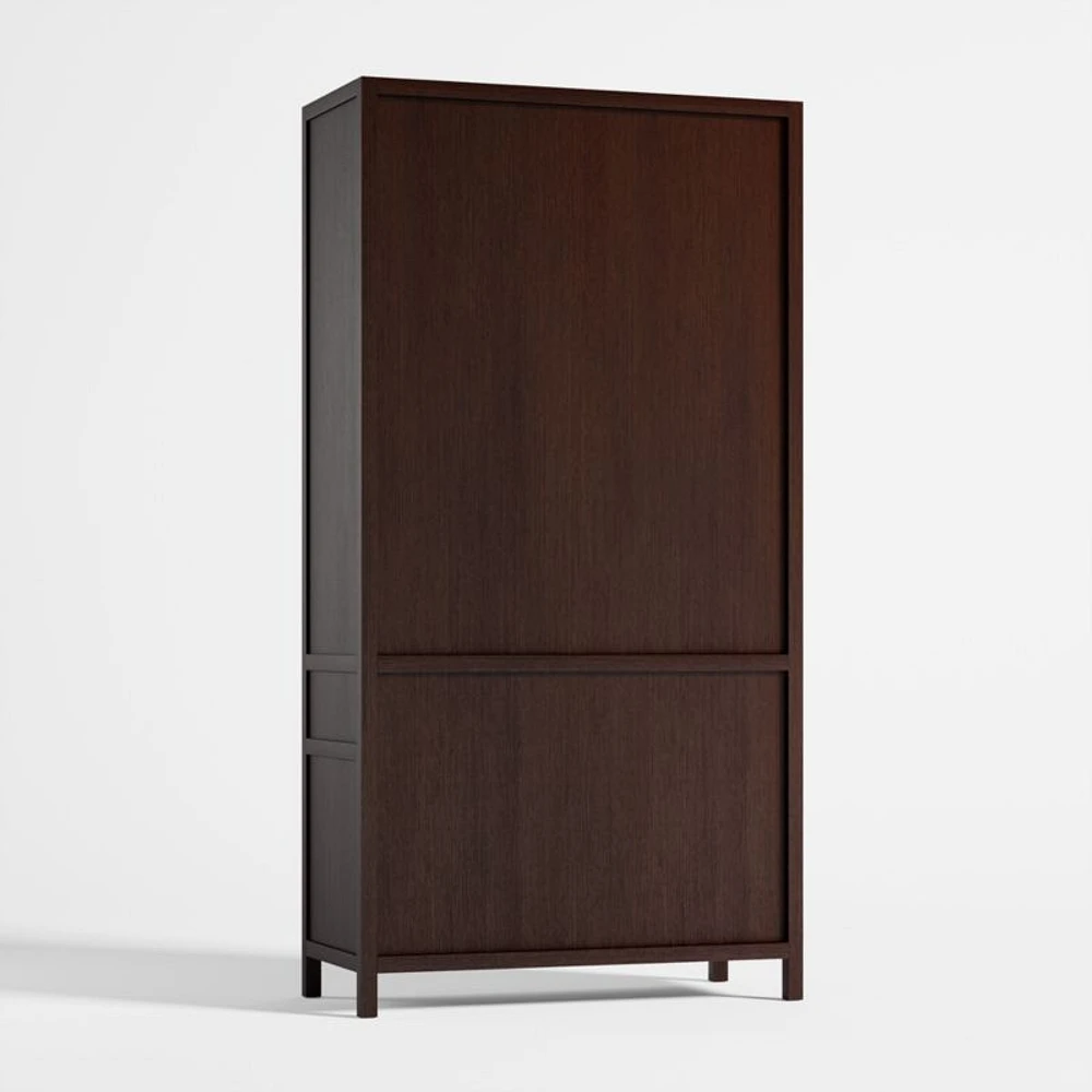 Keane Espresso Wood Closed Bookcase