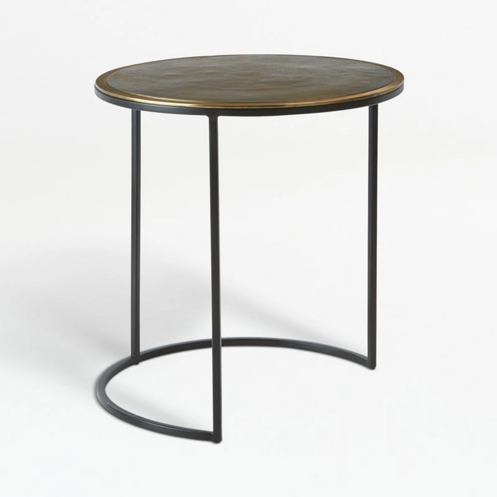 Knurl Large Round Accent Table