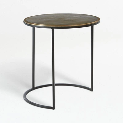 Knurl Large Round Accent Table