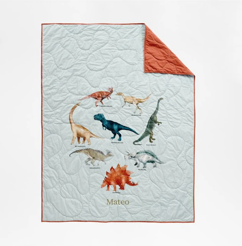 Koro Organic Cotton Dinosaur Kids Twin Quilt