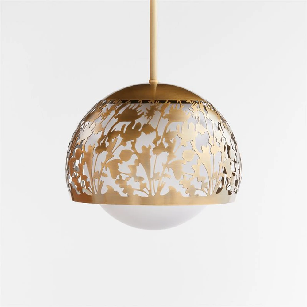 Meadow Brass Pendant Light by Lucia Eames