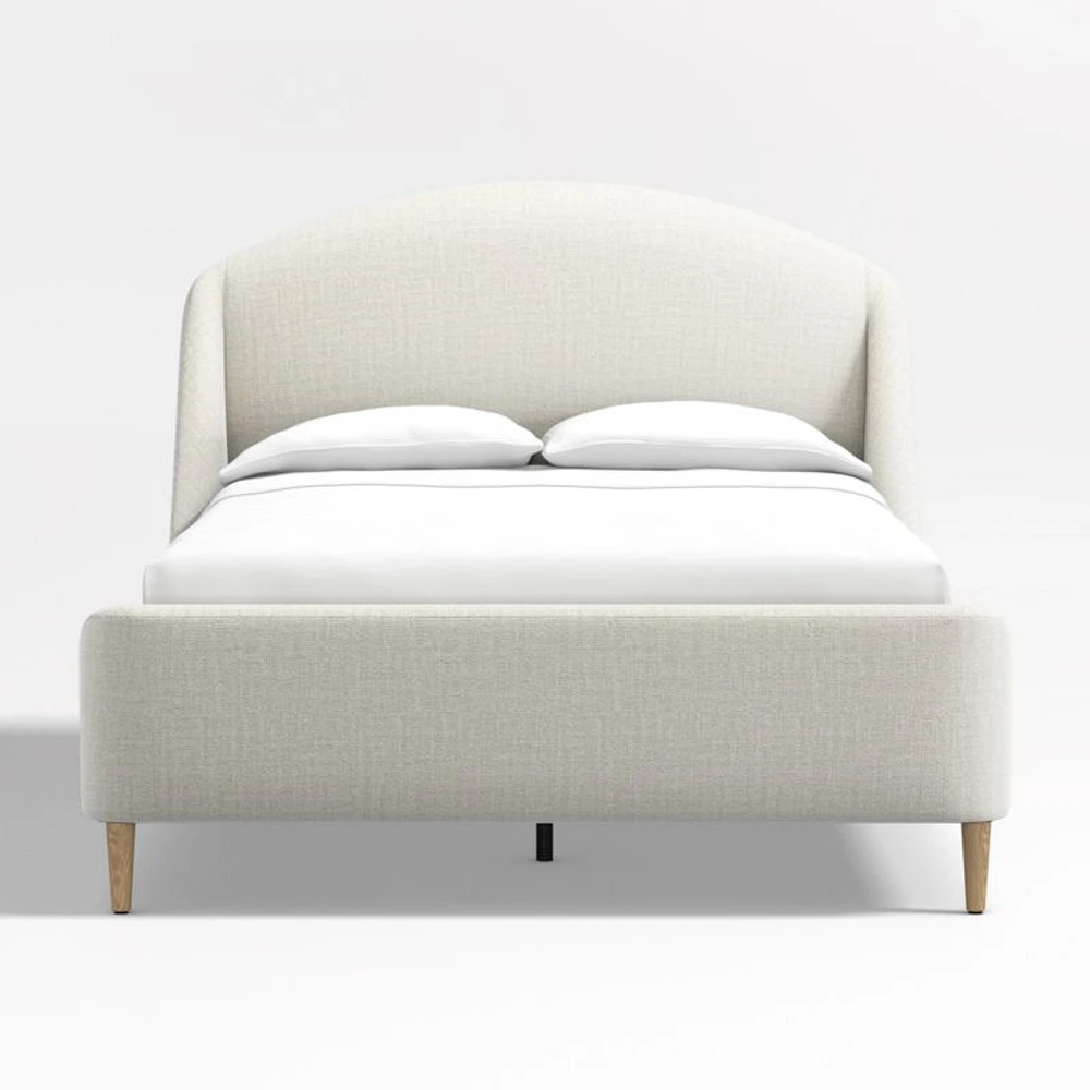 Lafayette Natural Beige Upholstered Full Bed