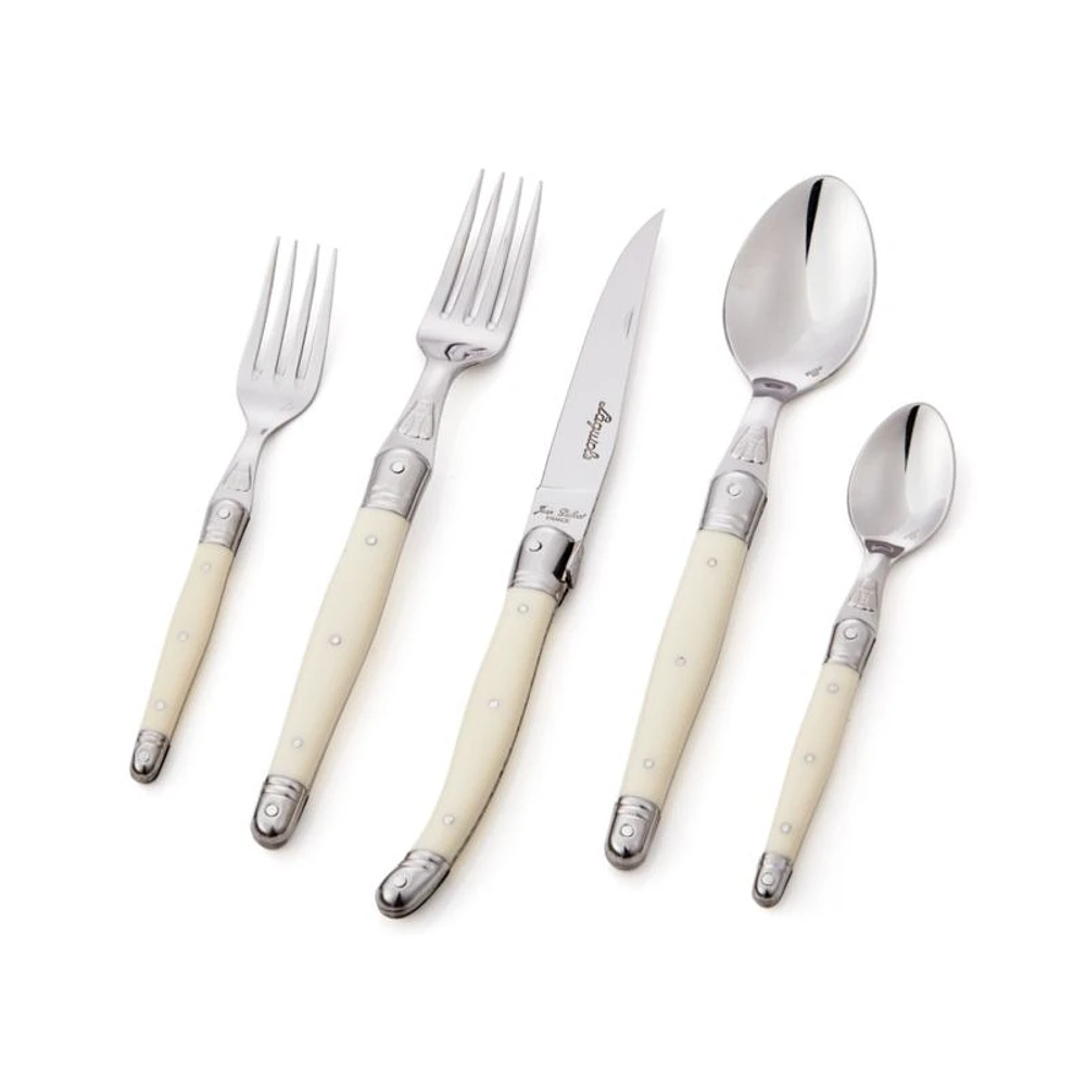 Jean Dubost Laguiole ® Ivory 5-Piece Flatware Place Setting