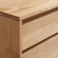 Lakin 71" White Oak Wood Credenza
