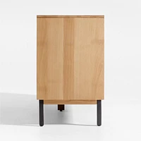 Lakin 71" White Oak Wood Credenza