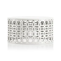 Lattice Circles White Outdoor Coffee Table