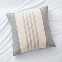 Laurentis Blue Crinkle Stripe Euro Sham
