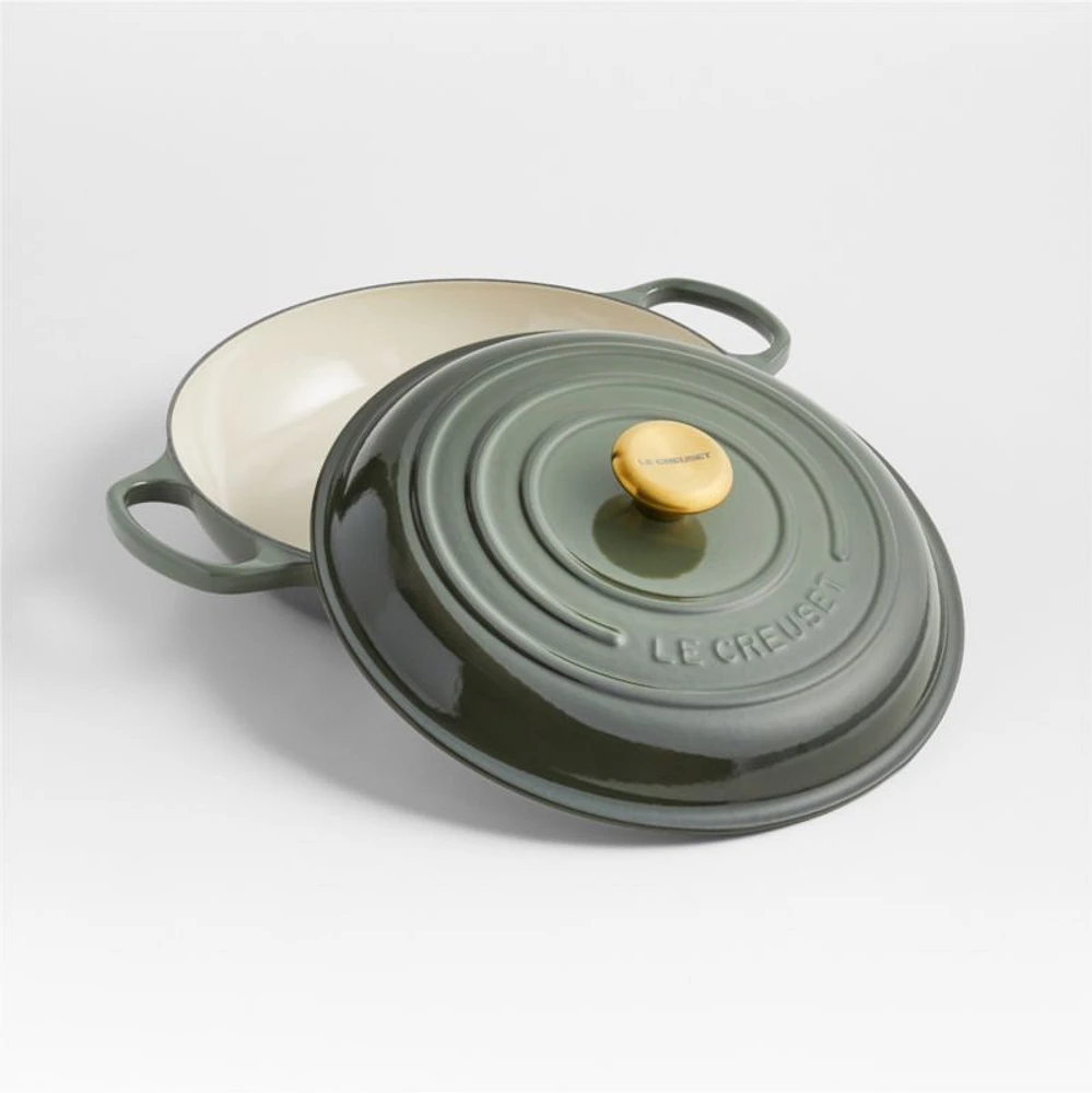 Le Creuset ® Signature 3.3-L./ 3.5-Qt Thyme Enameled Cast Iron Braiser