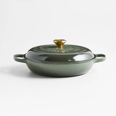 Le Creuset ® Signature 3.3-L./ 3.5-Qt Thyme Enameled Cast Iron Braiser